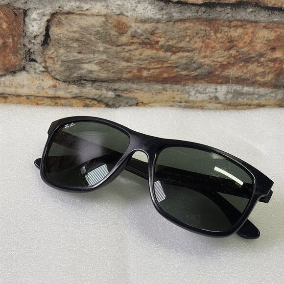 Ray-Ban Wayfarer RB2140 Sunglasses Gloss Black Frame And Lens - Picture 5 of 5